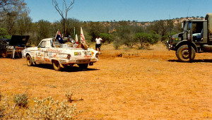 Ute at repair site.