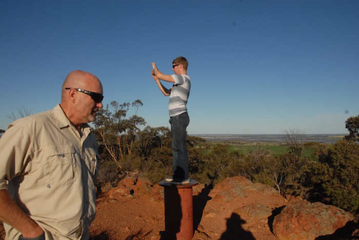 Graham and Dermot at County Peak.