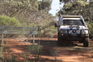 Patrol at the entrance to Dordie Rock NR.