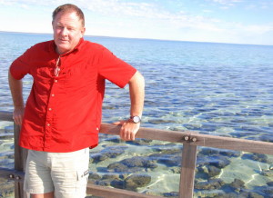 At the Hamelin Bay stromatolites.