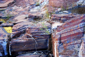 Banded rock in Dales Gorge