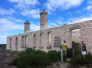 Ruins of telegraph station at Israelite Bay.