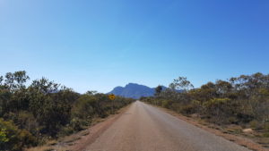 Bluff Knoll as seen on the road in.