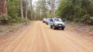 On Ritter Road heading to Yeagarup Dunes.