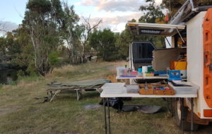 Pumphreys Bridge camp.