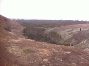 Near the summit of Yorkrakine Rock.