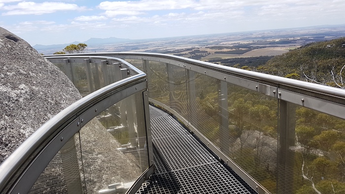 The Granite Skywalk on Castle Rock.