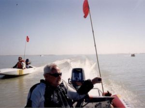 Crossing Lake Alexandrina.