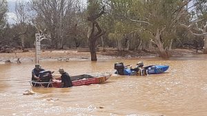 Plenty of water at the crossing.