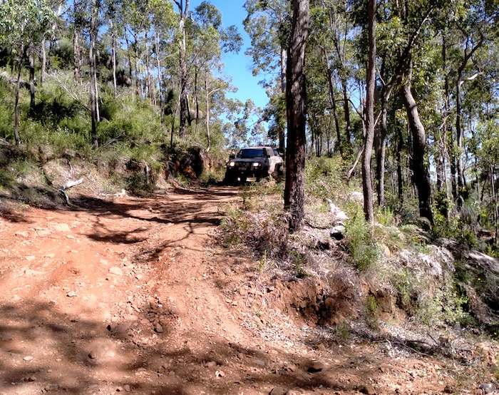 Scott coming down the hill.